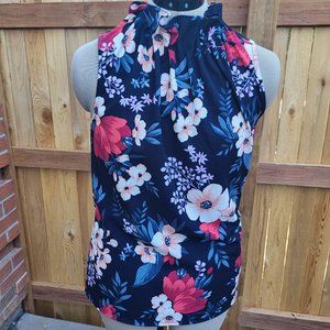 ANN TAYLOR fitted knit sleeveless top SMALL